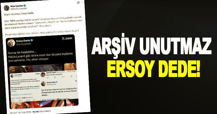 Arşiv unutmaz Ersoy Dede!