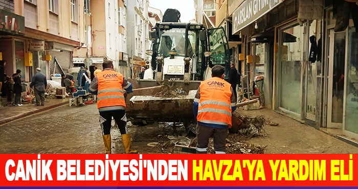 Canik Belediyesi'nden Havza'ya Yardım Eli