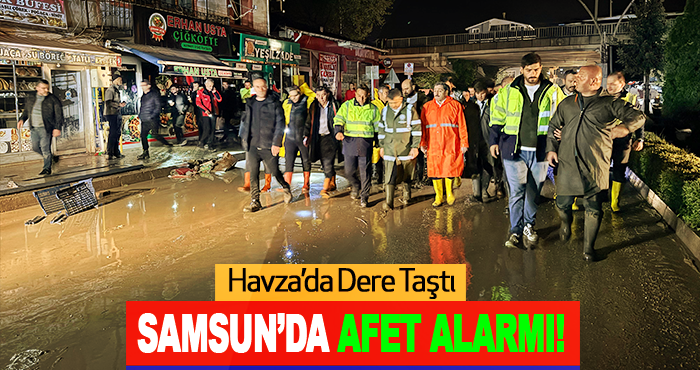 Havza’da Dere Taştı