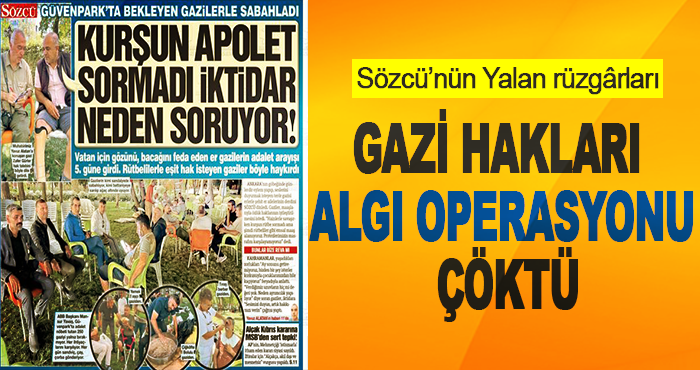 Gazi Hakları Algı Operasyonu Çöktü