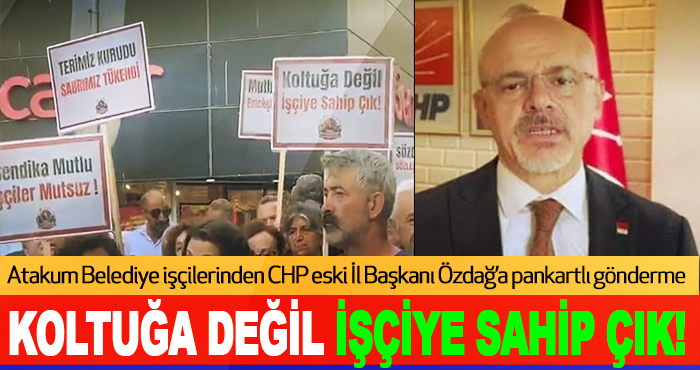 CHP eski İl Başkanı Özdağ’a pankartlı gönderme